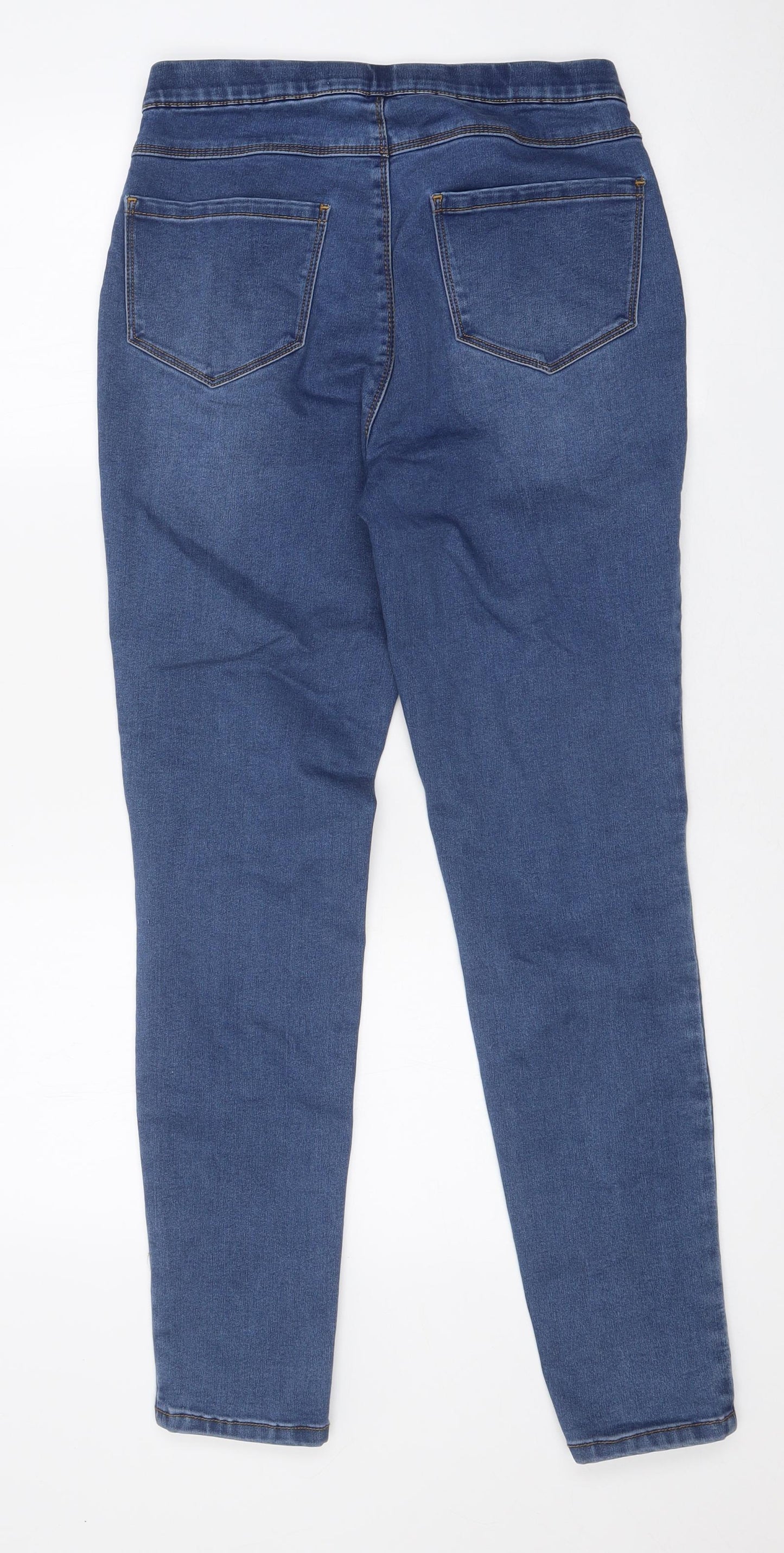 George Womens Blue Cotton Skinny Jeans Size 10 Regular