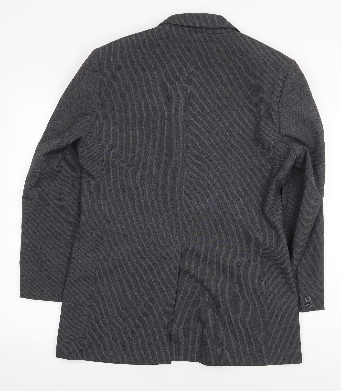 F&F Mens Grey Polyester Jacket Suit Jacket Size 38