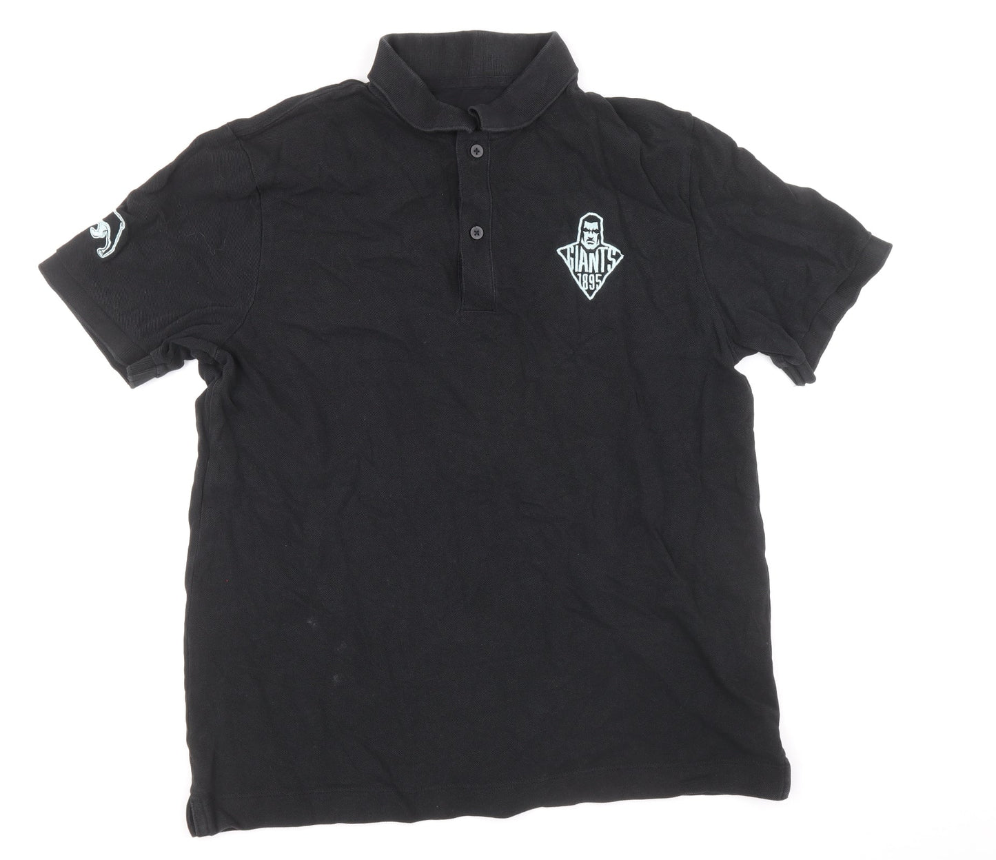 Stanley / Stella Mens Black Cotton Polo Size L Collared Pullover - Giants 1895