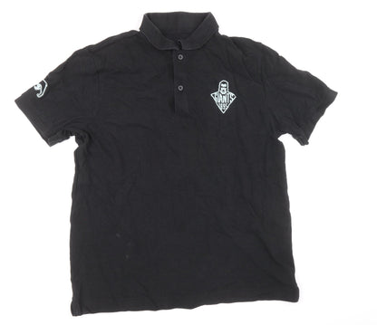 Stanley / Stella Mens Black Cotton Polo Size L Collared Pullover - Giants 1895