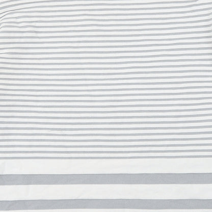 Finery Womens Grey Mock Neck Striped Viscose Pullover Jumper Size 12