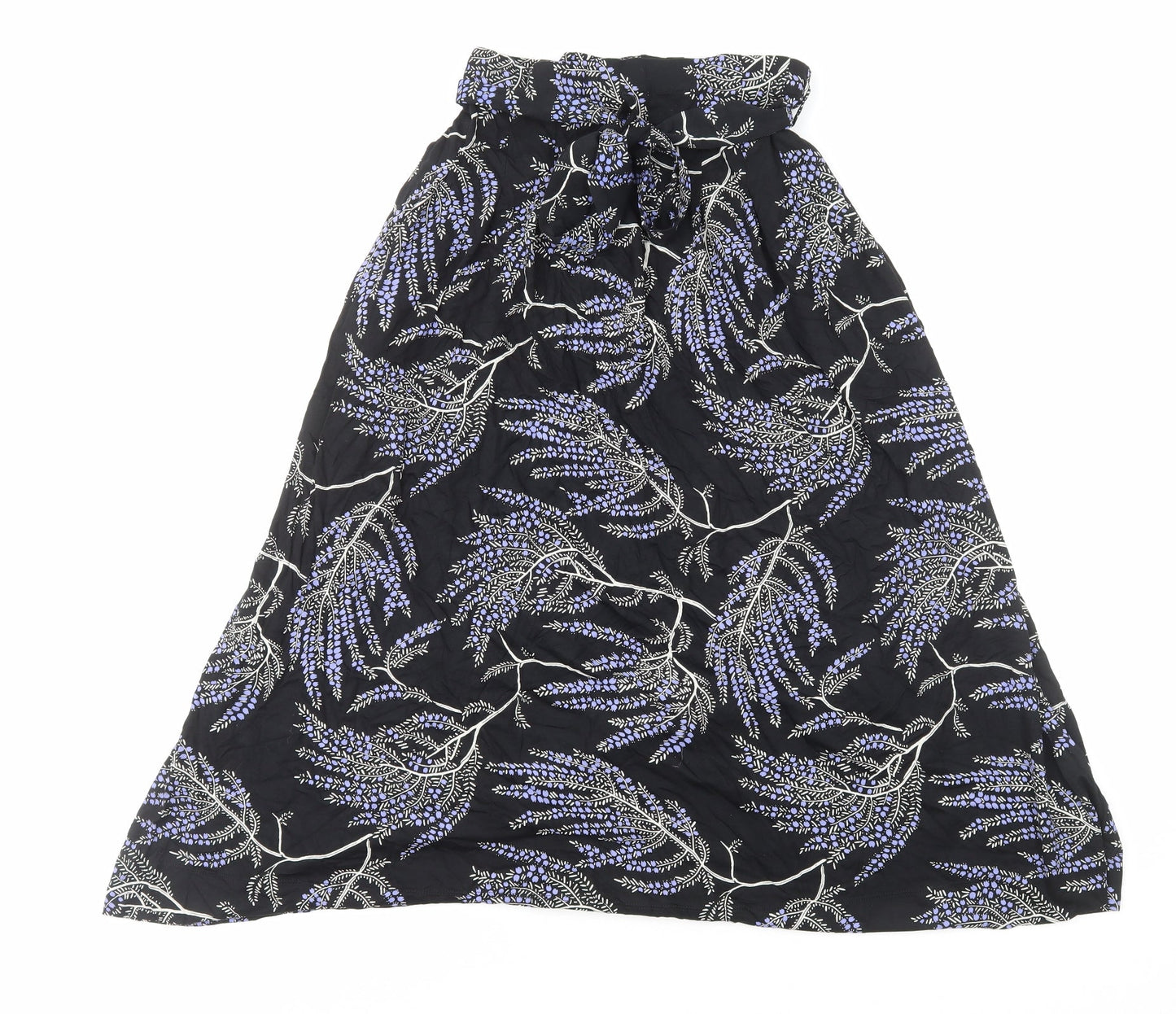 Per Una Womens Multicoloured Floral Cotton A-Line Skirt Size 8