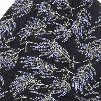 Per Una Womens Multicoloured Floral Cotton A-Line Skirt Size 8