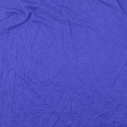 Gap Womens Blue V-Neck Cotton Pullover Jumper Size XS