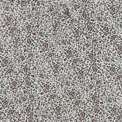 Papaya Womens Ivory Animal Print Viscose Basic Blouse Size 14 V-Neck