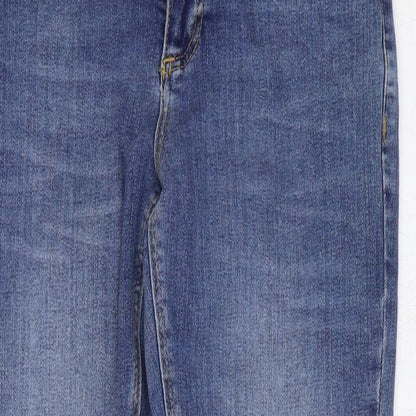ASOS Womens Blue Cotton Skinny Jeans Size 26 in L26 in Regular Zip