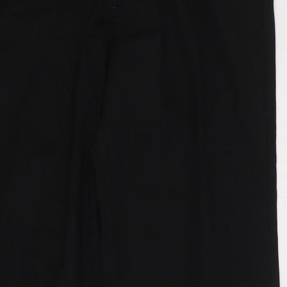 NEXT Mens Black Cotton Straight Jeans Size 32 in Regular Zip