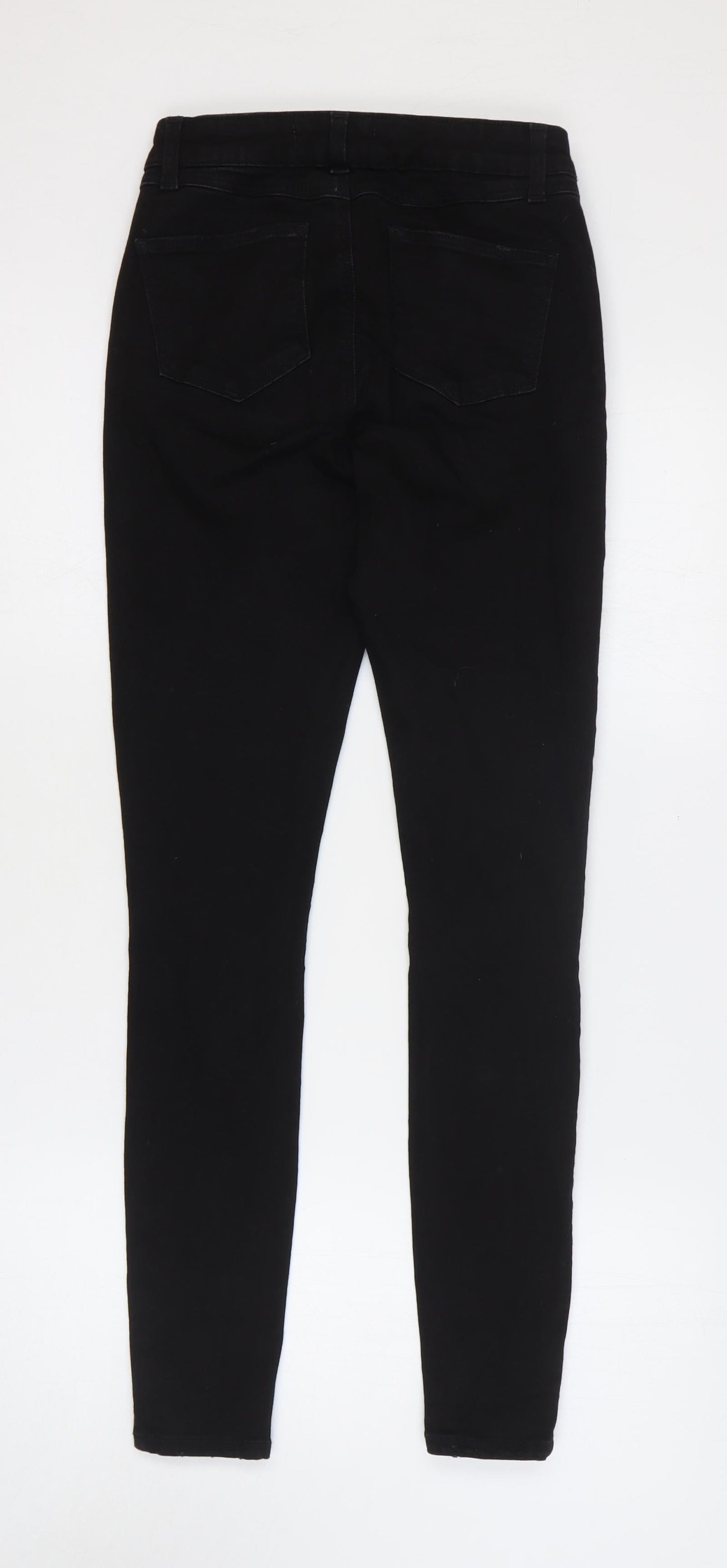 Denim & Co. Womens Black Cotton Skinny Jeans Size 6 Regular Zip