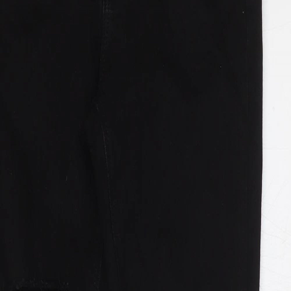 Denim & Co. Womens Black Cotton Skinny Jeans Size 6 Regular Zip