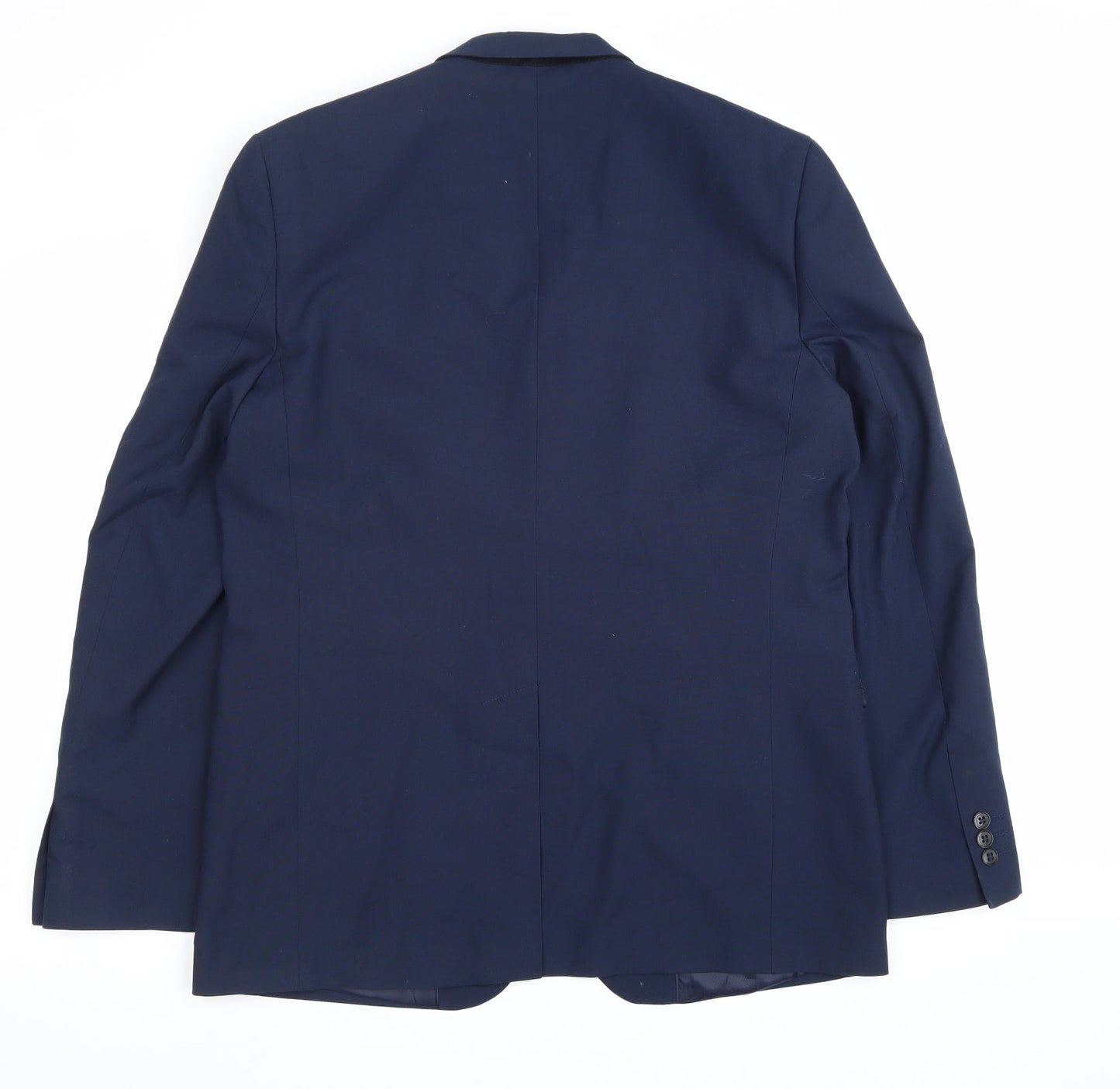 Primark Mens Blue Polyester Jacket Suit Jacket Size 40