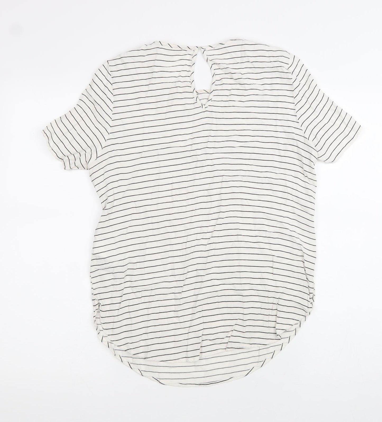 Womens UK Size 38 H&M White Basic T-Shirt