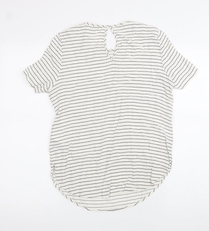 Womens UK Size 38 H&M White Basic T-Shirt
