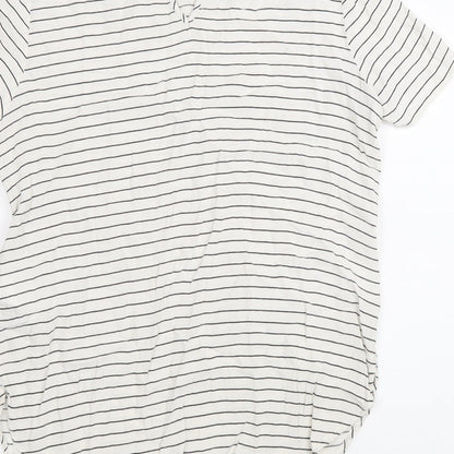 Womens UK Size 38 H&M White Basic T-Shirt