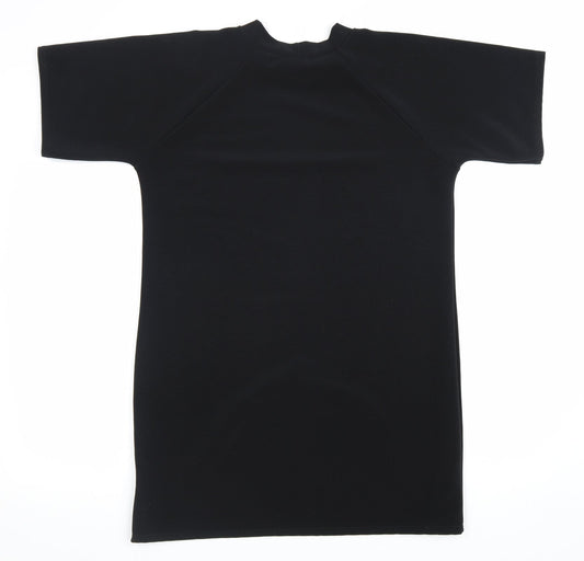 Missguided Womens Beige Polyester Jumper Dress Size 12 Crew Neck Pullover