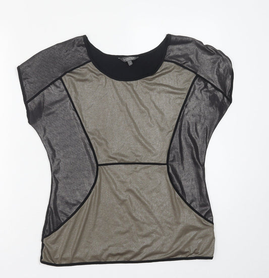 Womens UK Size 10 Marks and Spencer Black Basic Blouse