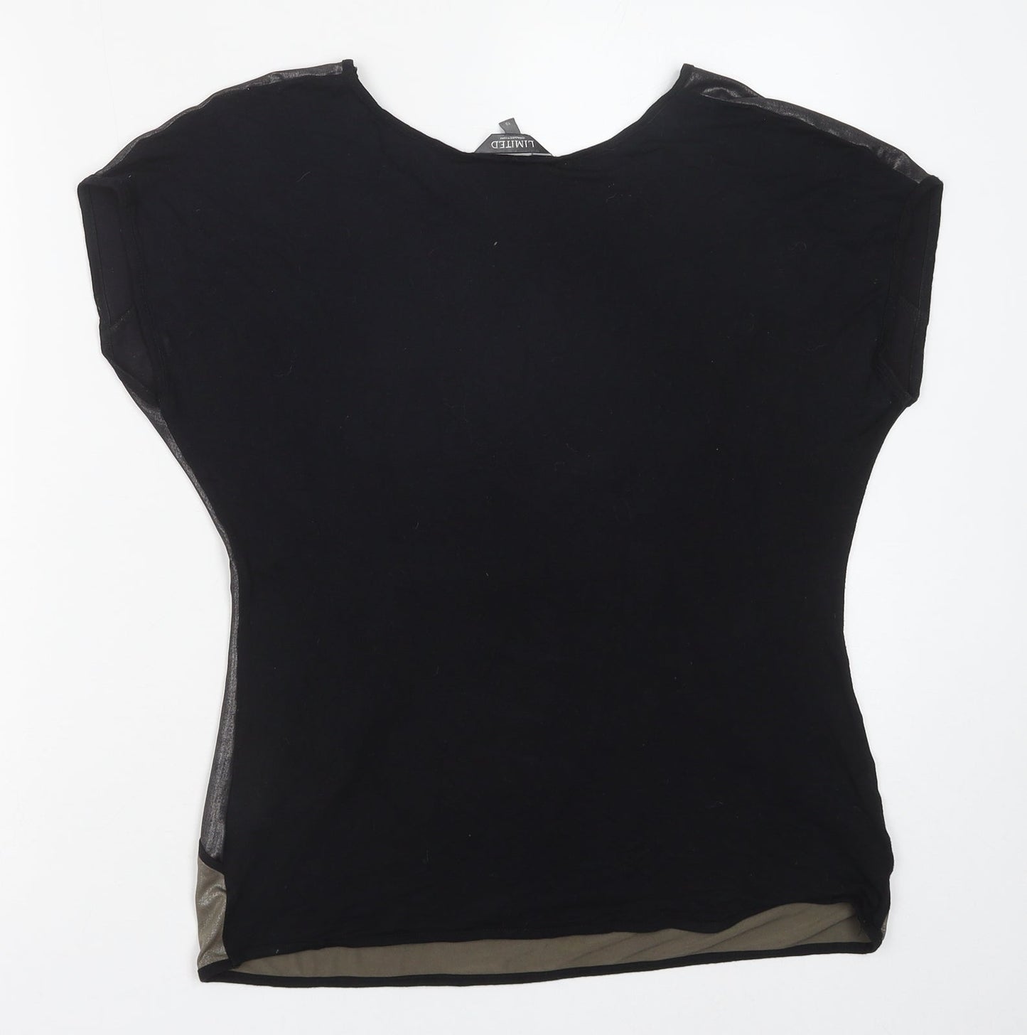 Womens UK Size 10 Marks and Spencer Black Basic Blouse