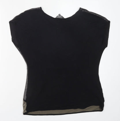 Womens UK Size 10 Marks and Spencer Black Basic Blouse