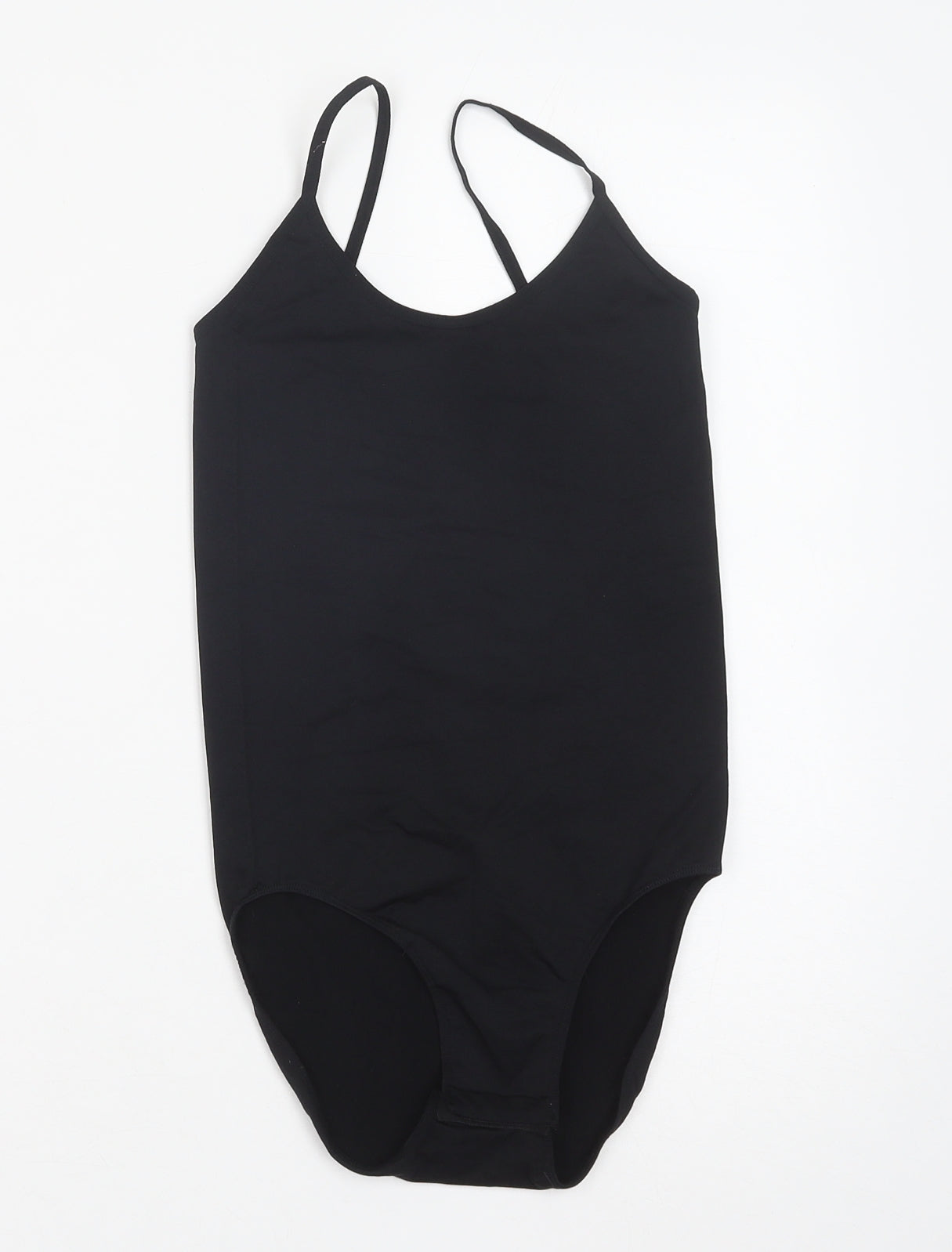 Womens UK Size M Preworn One-Piece Black Bodysuit