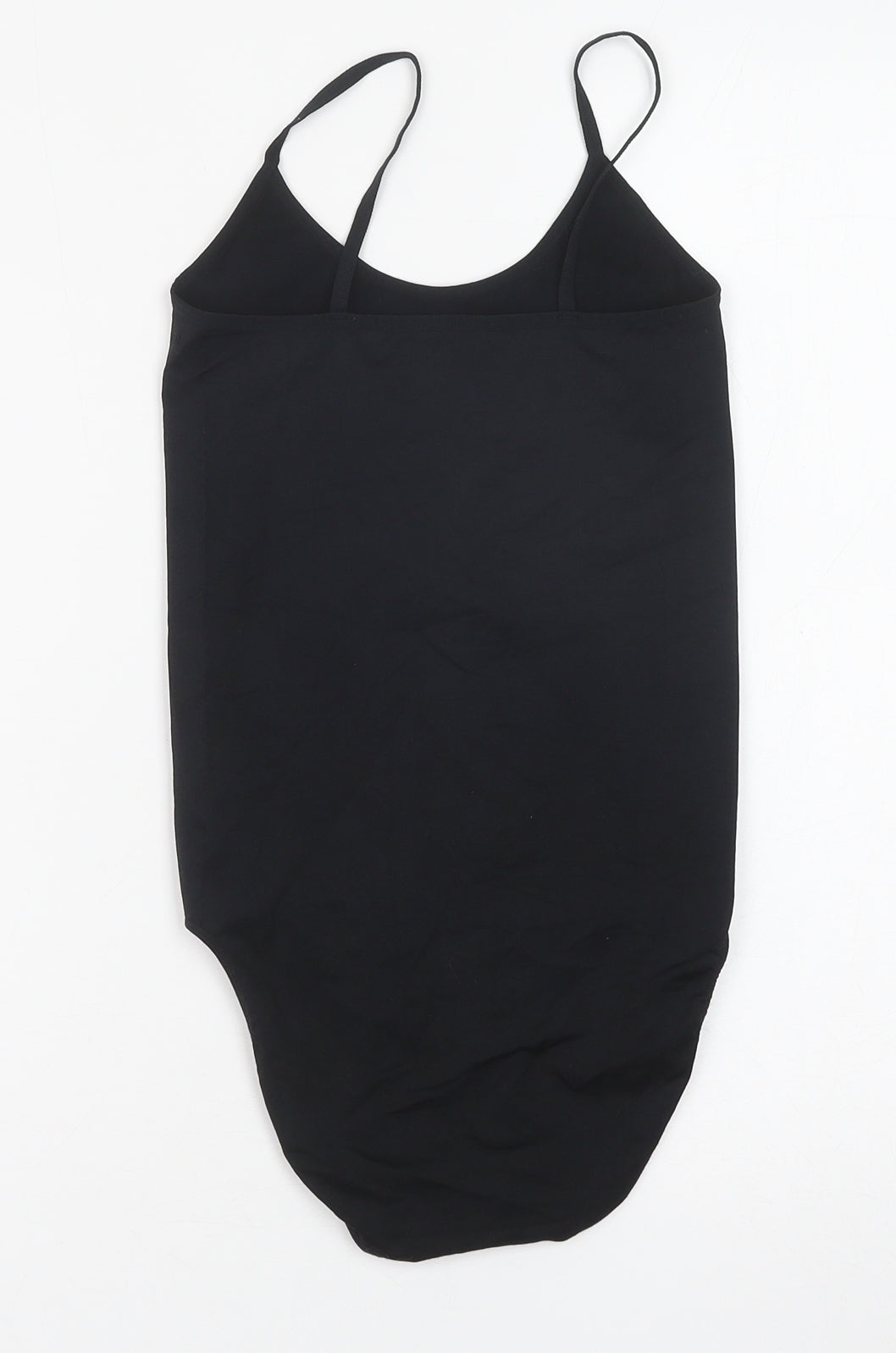 Womens UK Size M Preworn One-Piece Black Bodysuit