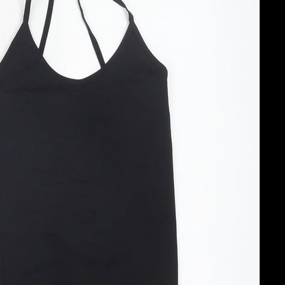 Womens UK Size M Preworn One-Piece Black Bodysuit