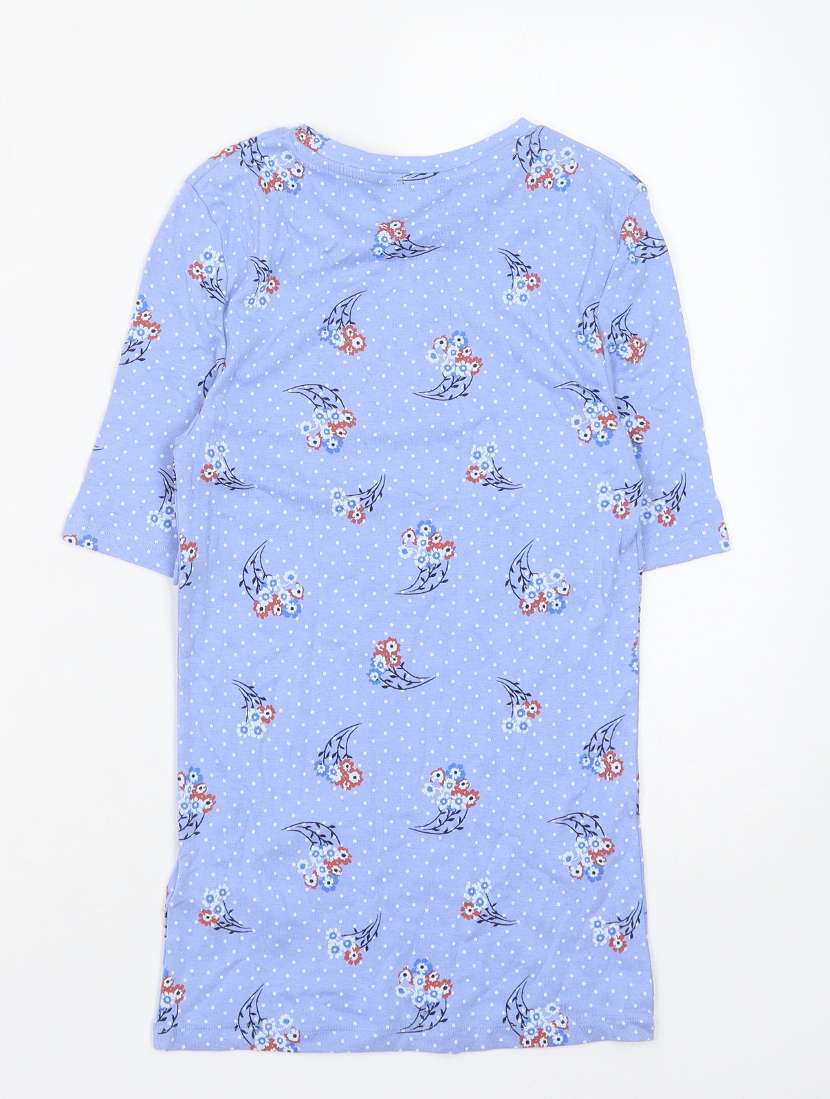 Womens UK Size 6 Marks and Spencer Blue Basic Blouse