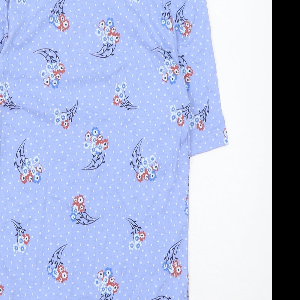 Womens UK Size 6 Marks and Spencer Blue Basic Blouse