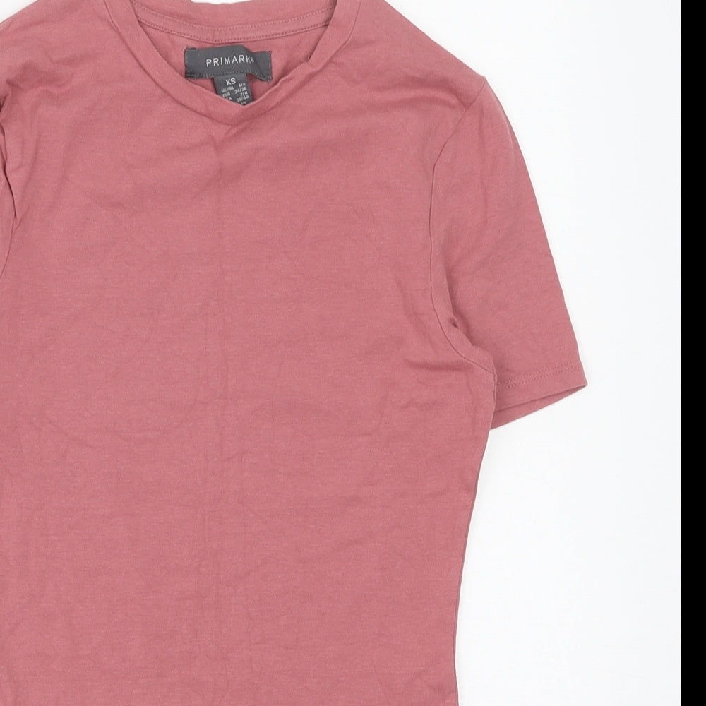 Primark Womens Red Polyester Bodysuit One-Piece Size XS Snap