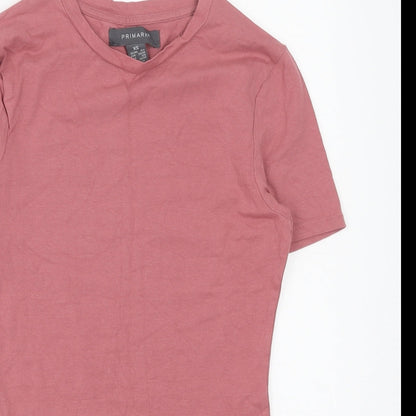 Primark Womens Red Polyester Bodysuit One-Piece Size XS Snap