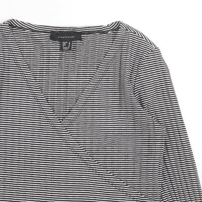 Womens UK Size 8 Atmosphere Black Basic Blouse