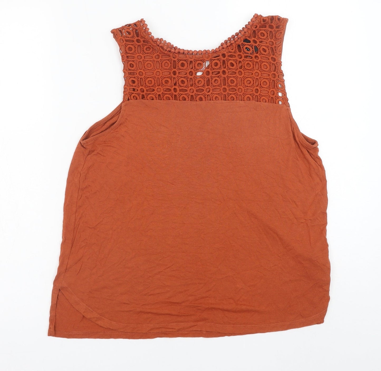 Womens UK Size S H&M Orange Basic Blouse