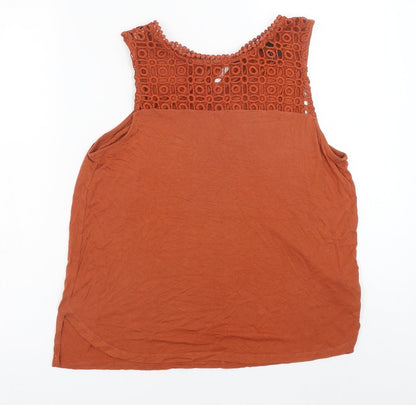 Womens UK Size S H&M Orange Basic Blouse