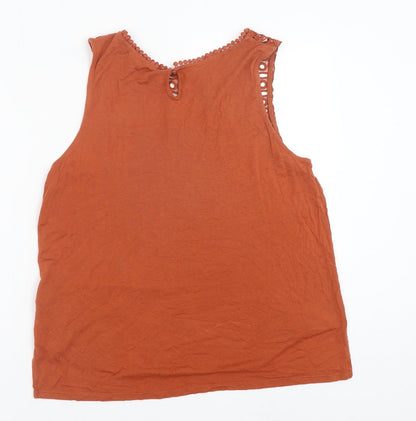 Womens UK Size S H&M Orange Basic Blouse