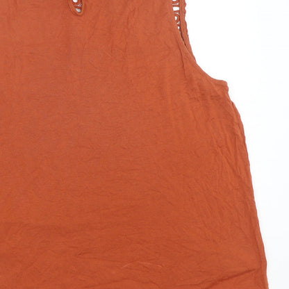 Womens UK Size S H&M Orange Basic Blouse