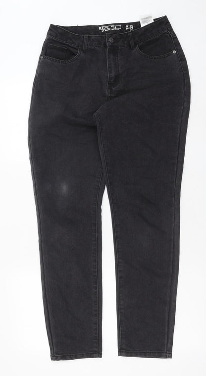 Noisy may Womens Grey Cotton Skinny Jeans Size 29 in L30 in Regular Button