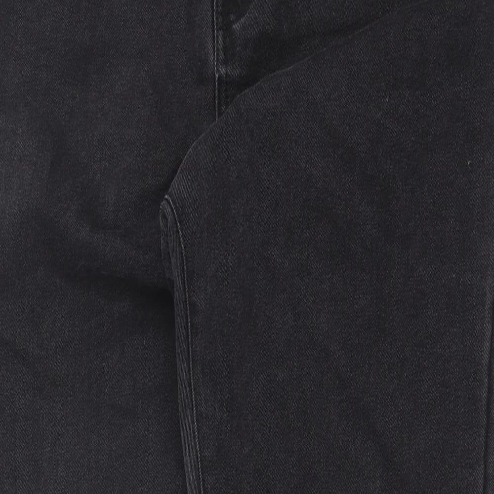 Noisy may Womens Grey Cotton Skinny Jeans Size 29 in L30 in Regular Button