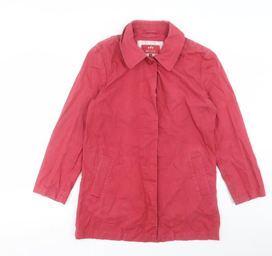 Per Una Womens Red Jacket Coat Size S Button