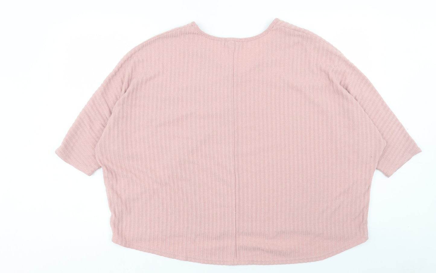 Womens UK Size L New Look Pink Basic T-Shirt