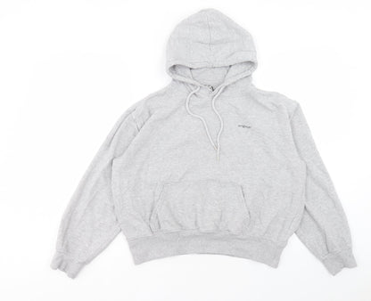 H&M Womens Grey Cotton Pullover Hoodie Size S Pullover