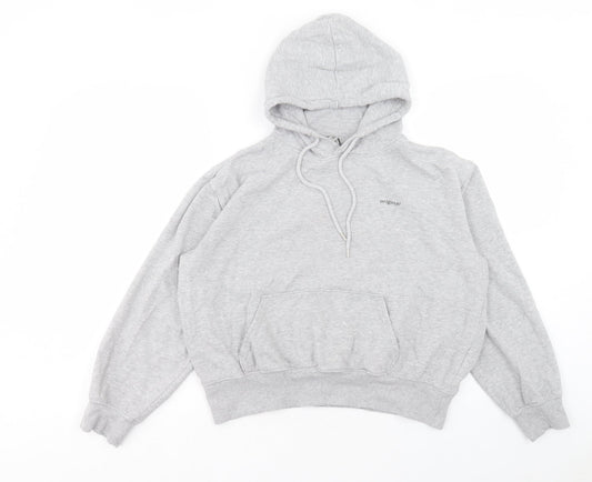 H&M Womens Grey Cotton Pullover Hoodie Size S Pullover