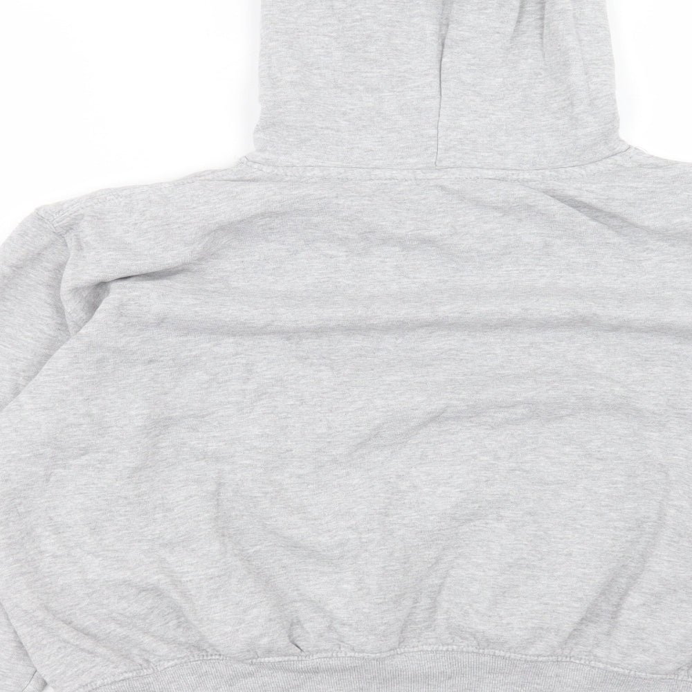 H&M Womens Grey Cotton Pullover Hoodie Size S Pullover