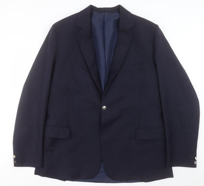 Mens UK Size 46 Preworn Regular Blue Suit Jacket