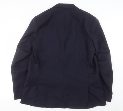 Mens UK Size 46 Preworn Regular Blue Suit Jacket