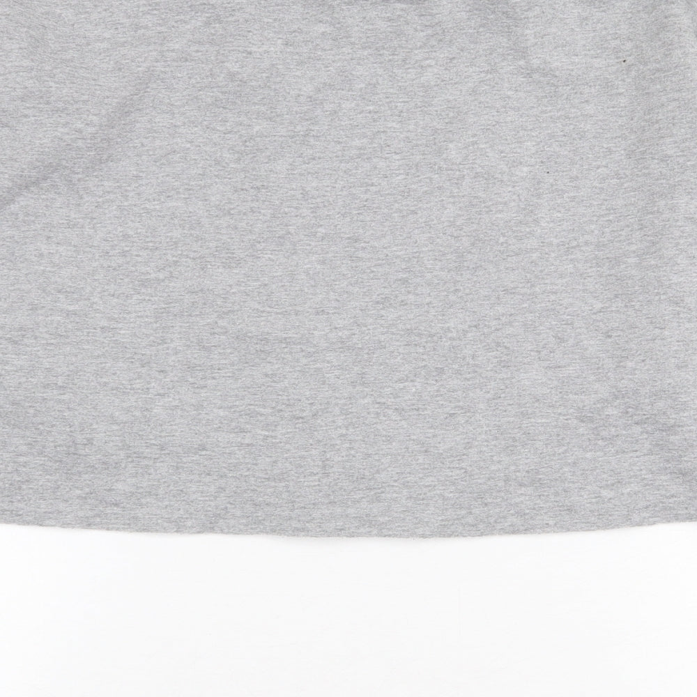 Topshop Womens Grey Cotton Pullover Sweatshirt Size M Pullover