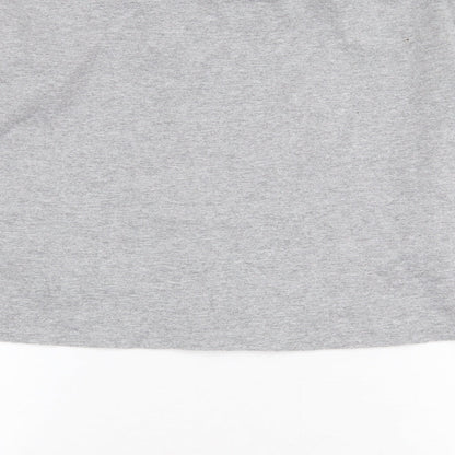 Topshop Womens Grey Cotton Pullover Sweatshirt Size M Pullover