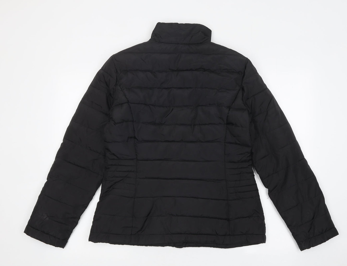 Womens UK Size 6 Dorothy Perkins Black Quilted Coat