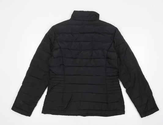 Womens UK Size 6 Dorothy Perkins Black Quilted Coat