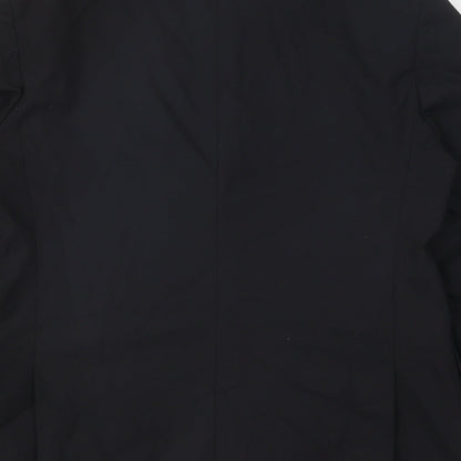Mens UK Size 42 Simon Jersey Regular Black Suit Jacket