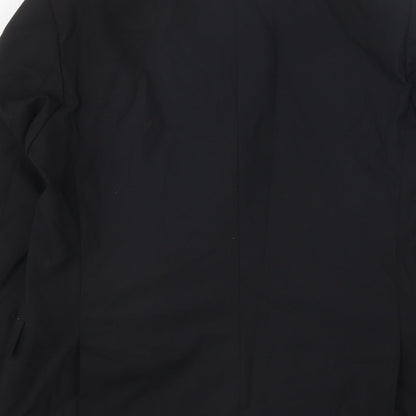 Mens UK Size 42 Simon Jersey Regular Black Suit Jacket