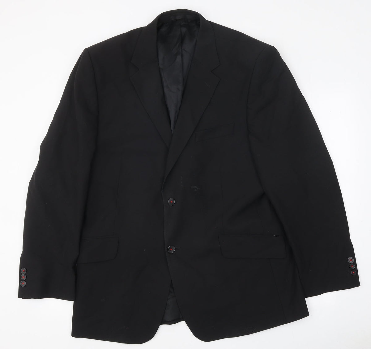 Incopatewear Mens Black Polyester Jacket Suit Jacket Size 42