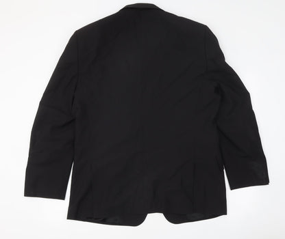 Incopatewear Mens Black Polyester Jacket Suit Jacket Size 42